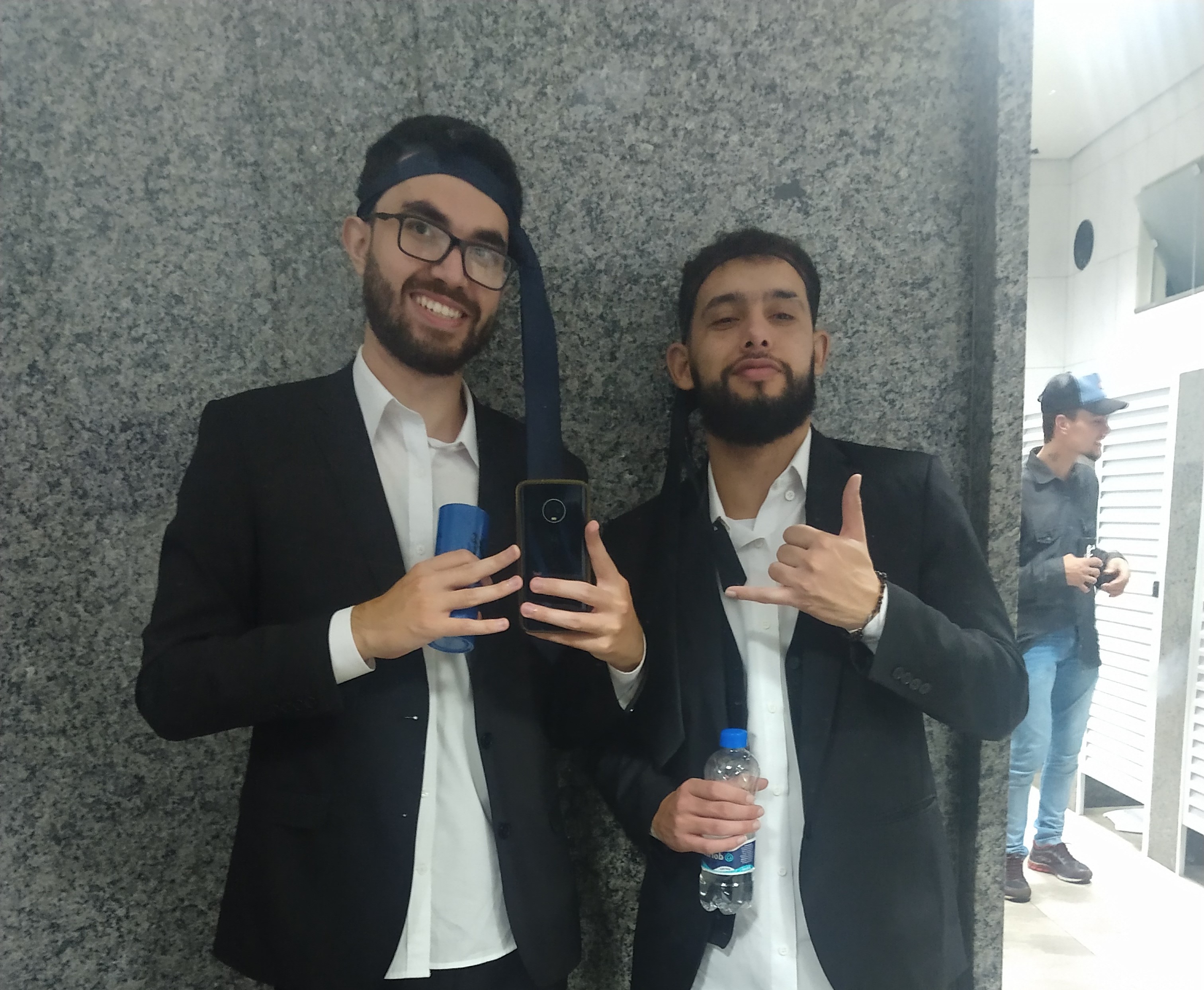 Yannick e Marciano no dia Formatura